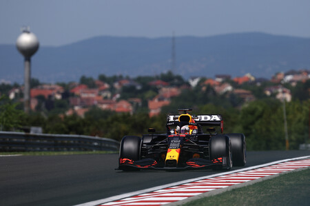 Ungarns Grand Prix 2021. Max Verstappen på Hungaroring