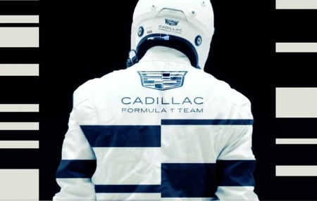 Cadillacs kommende blå-hvide farver. Udsnit fra teamets lanceringsvideo