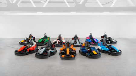Englands Grand Prix 2026. Lego bilerne som skal bruges til kører-paraden