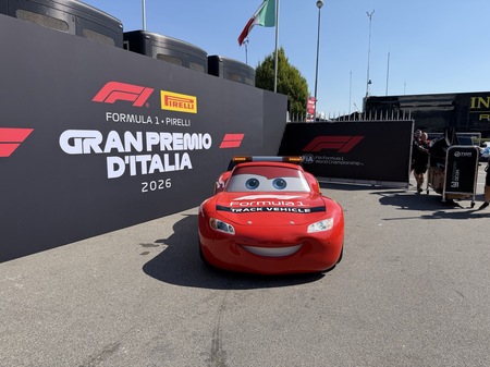 Italiens Grand Prix 2026. Disney filmen "Biler" (Eng: Cars) fejrer 20 års jubilæum med Formel 1